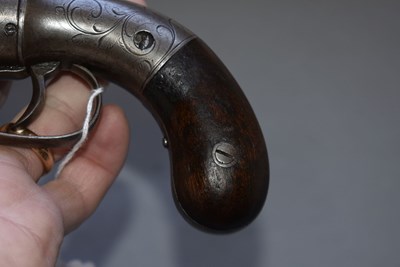 Lot 792 - A SMALL BORE SIX-SHOT PERCUSSION ALLEN & THURBER PEPPERBOX REVOLVER