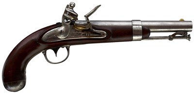 Lot 795 - A .54 CALIBRE FLINTLOCK MODEL 1836 WATERS SERVICE PISTOL