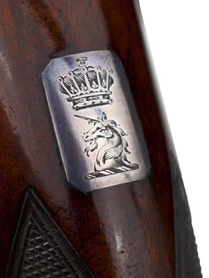 Lot 640 - A CRISP CASED 18-BORE FLINTLOCK BY WILLIAM MILLS