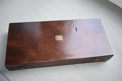 Lot 810 - A CASED PAIR OF .650 CALIBRE FLINTLOCK OFFICER'S OR CITY PISTOLS BY JAMES WILKINSON