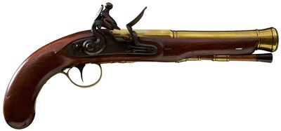 Lot 642 - A PRISTINE PAIR OF FLINTLOCK BLUNDERBUSS PISTOLS BY SHARMAN