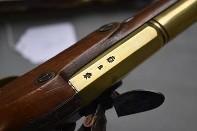 Lot 642 - A PRISTINE PAIR OF FLINTLOCK BLUNDERBUSS PISTOLS BY SHARMAN