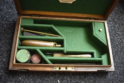Lot 799 - A CASED 80-BORE FIVE-SHOT PERCUSSION THIRD MODEL DOUBLE TRIGGER TRANTER REVOLVER