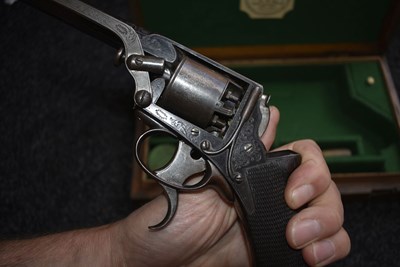 Lot 799 - A CASED 80-BORE FIVE-SHOT PERCUSSION THIRD MODEL DOUBLE TRIGGER TRANTER REVOLVER