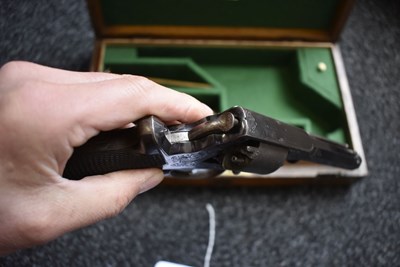 Lot 799 - A CASED 80-BORE FIVE-SHOT PERCUSSION THIRD MODEL DOUBLE TRIGGER TRANTER REVOLVER