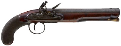 Lot 654 - A .750 CALIBRE FLINTLOCK OFFICER'S PISTOL BY SIMMONS