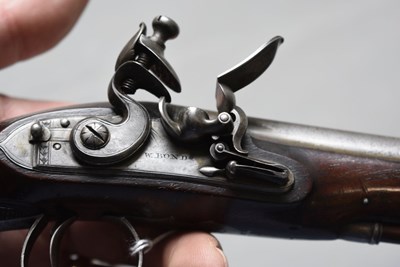 Lot 675 - A 32-BORE FLINTLOCK TRAVELLING PISTOL BY WILLIAM BOND