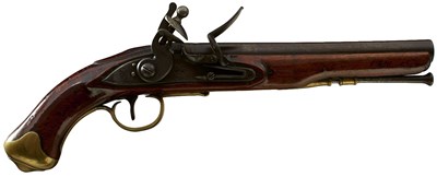 Lot 830 - A .650 CALIBRE FLINTLOCK LIGHT DRAGOON PISTOL BY RYAN & WATSON