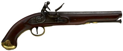 Lot 835 - A GOOD .650 CALIBRE FLINTLOCK LIGHT DRAGOON SERVICE PISTOL BY KETLAND