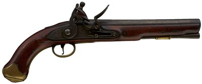 Lot 836 - A .650 CALIBRE EAST INDIA COMPANY FLINTLOCK LIGHT DRAGOON OR SHORT CAVALRY SERVICE PISTOL BY DAVIDSON