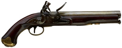 Lot 827 - A .750 CALIBRE FLINTLOCK HEAVY DRAGOON SERVICE PISTOL BY WILLETS