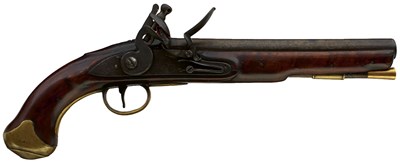 Lot 837 - A .650 CALIBRE EAST INDIA COMPANY FLINTLOCK LIGHT DRAGOON OR SHORT CAVALRY SERVICE PISTOL BY HENSHAW