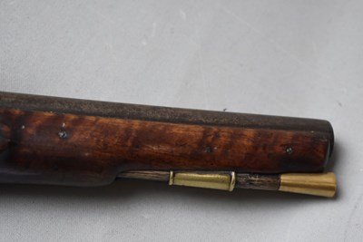 Lot 837 - A .650 CALIBRE EAST INDIA COMPANY FLINTLOCK LIGHT DRAGOON OR SHORT CAVALRY SERVICE PISTOL BY HENSHAW