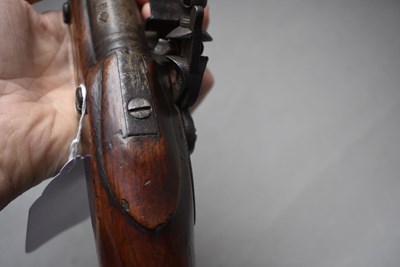 Lot 837 - A .650 CALIBRE EAST INDIA COMPANY FLINTLOCK LIGHT DRAGOON OR SHORT CAVALRY SERVICE PISTOL BY HENSHAW