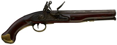 Lot 838 - A .650 CALIBRE FLINTLOCK VOLUNTEER LIGHT DRAGOON SERVICE PISTOL BY WILLIAMS