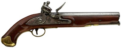 Lot 840 - A .650 CALIBRE FLINTLOCK "SHIPS PISTOL"