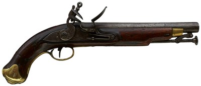 Lot 843 - OF PENINSULAR INTEREST - A .650 CALIBRE FLINTLOCK NEW LAND PATTERN PISTOL TO THE 16TH LIGHT DRAGOONS