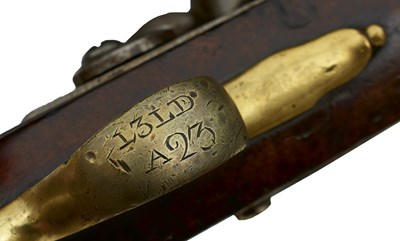 Lot 841 - OF WATERLOO INTEREST - A .650 CALIBRE FLINTLOCK NEW LAND PATTERN SERVICE PISTOL TO THE 13TH LIGHT DRAGOONS