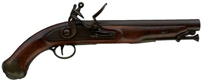 Lot 846 - A BRACE OF .650 CALIBRE FLINTLOCK NEW LAND PATTERN SERVICE PISTOLS BY HOMER