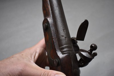 Lot 846 - A BRACE OF .650 CALIBRE FLINTLOCK NEW LAND PATTERN SERVICE PISTOLS BY HOMER