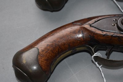 Lot 846 - A BRACE OF .650 CALIBRE FLINTLOCK NEW LAND PATTERN SERVICE PISTOLS BY HOMER
