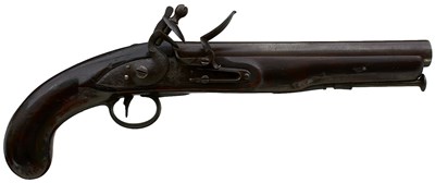 Lot 850 - A .750 CALIBRE FLINTLOCK HEAVY DRAGOON SERVICE PISTOL