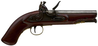 Lot 853 - A .650 CALIBRE FLINTLOCK CONSTABULARY OR SERVICE PISTOL