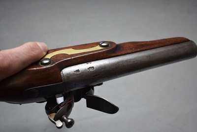 Lot 853 - A .650 CALIBRE FLINTLOCK CONSTABULARY OR SERVICE PISTOL