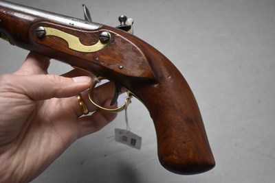 Lot 853 - A .650 CALIBRE FLINTLOCK CONSTABULARY OR SERVICE PISTOL