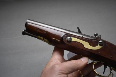 Lot 853 - A .650 CALIBRE FLINTLOCK CONSTABULARY OR SERVICE PISTOL