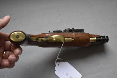 Lot 855 - A .650 CALIBRE FLINTLOCK COASTGUARD OR CUSTOMS SERVICE PISTOL