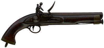 Lot 859 - A .650 CALIBRE FLINTLOCK EAST INDIA COMPANY SERVICE PISTOL