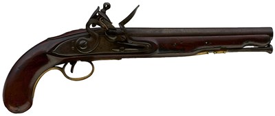 Lot 863 - A .577 CALIBRE FLINTLOCK OFFICER'S PISTOL