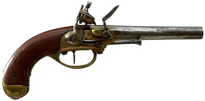 Lot 874 - A .700 CALIBRE FRENCH MODEL 1777/86 FLINTLOCK SERVICE PISTOL