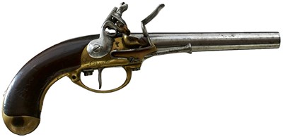 Lot 873 - A .700 CALIBRE FRENCH MODEL 1777/86 FLINTLOCK SERVICE PISTOL