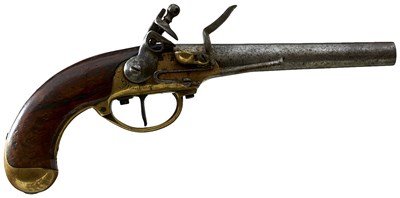 Lot 875 - A .700 CALIBRE FRENCH MODEL 1777/86 FLINTLOCK SERVICE PISTOL