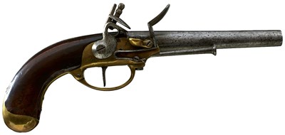 Lot 877 - A .700 CALIBRE FRENCH MODEL 1777/86 FLINTLOCK SERVICE PISTOL