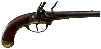 Lot 879 - A .700 CALIBRE FRENCH MODEL 1777/86 FLINTLOCK SERVICE PISTOL