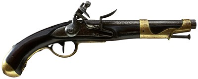 Lot 881 - A .700 CALIBRE FRENCH MODEL 1766 FLINTLOCK CAVALRY PISTOL