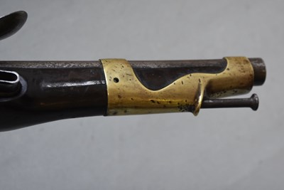 Lot 881 - A .700 CALIBRE FRENCH MODEL 1766 FLINTLOCK CAVALRY PISTOL