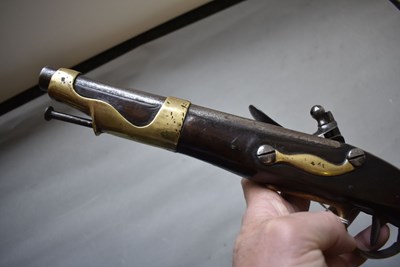 Lot 881 - A .700 CALIBRE FRENCH MODEL 1766 FLINTLOCK CAVALRY PISTOL