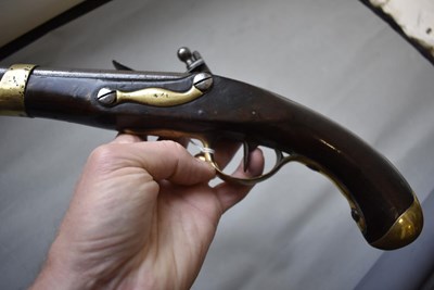 Lot 881 - A .700 CALIBRE FRENCH MODEL 1766 FLINTLOCK CAVALRY PISTOL