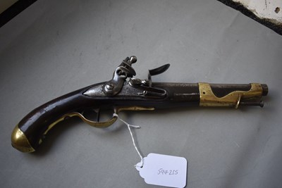 Lot 881 - A .700 CALIBRE FRENCH MODEL 1766 FLINTLOCK CAVALRY PISTOL