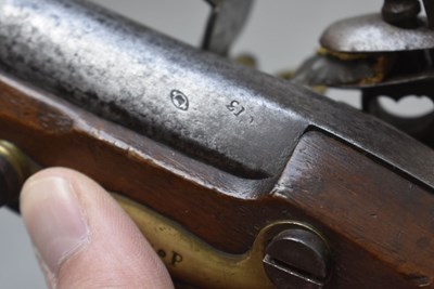 Lot 882 - A .700 CALIBRE FRENCH MODEL AN XIII FLINTLOCK SERVICE PISTOL