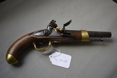 Lot 882 - A .700 CALIBRE FRENCH MODEL AN XIII FLINTLOCK SERVICE PISTOL