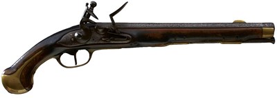 Lot 929 - A DANISH MODEL 1772 CENTURY .700 CALIBRE BELGIAN MADE FLINTLOCK SERVICE PISTOL