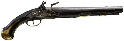 Lot 938 - A .700 CALIBRE FRENCH FLINTLOCK OFFICER'S OR SERVICE PISTOL