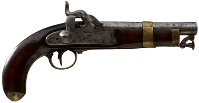 Lot 939 - A .700 CALIBRE PERCUSSION SPANISH MODEL 1852 CAVALRY PISTOL