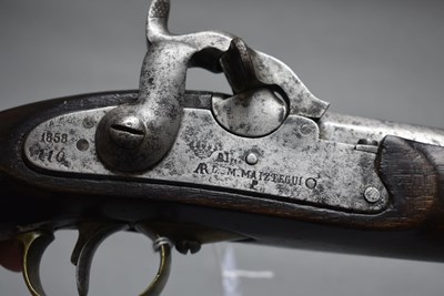 Lot 853 - A .700 CALIBRE PERCUSSION SPANISH MODEL 1852 CAVALRY PISTOL
