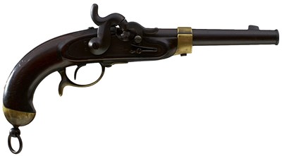 Lot 947 - A .650 CALIBRE PERCUSSION PRUSSIAN MODEL 1850 CAVALRY PISTOL